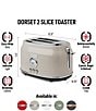 Haden Dorset 2 Slice Toaster Stainless Steel Wide Slot with Removable Crumb Tray and Control Settings Ivory and Chrome, Color:Putty/Chrome - Image 3