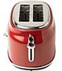 Haden Dorset 2 Slice Toaster Stainless Steel Wide Slot with Removable Crumb Tray and Control Settings Ivory and Chrome, Color:Red/Chrome - Image 2