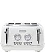 Haden Dorset 4 Slice Stainless Steel Wide Slot Control Settings Toaster, Color:White - Image 1