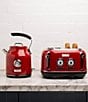 Haden Dorset 4-Slice Toaster Wide Slot with Removable Crumb Tray, Color:Red/Chrome - Image 7