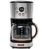 Color:Silver - Image 1 - Haden Drip Coffee Maker 12 Cup Countertop Coffee Machine for Home with Glass Coffee Carafe - Vintage Retro Kitchen Program