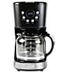 Color:Black - Image 1 - Haden HADEN Drip Coffee Maker 12 Cup Countertop Coffee Machine for Home with Glass Coffee Carafe - Vintage Retro Kitchen