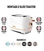 Haden Heritage 2 Slice Stainless Steel Wide Slot with Control Settings Toaster, Color:White - Image 6