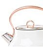 Color:White - Image 3 - Heritage 1.7 Liter Stainless Steel Cordless Electric Kettle with Auto Shut-Off and Boil-Dry