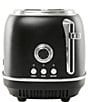 Color:Black - Image 3 - Heritage 2 Slice Toaster Stainless Steel Wide Slot with Removable Crumb Tray and Control Settings