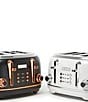Haden Heritage 4 Slice Stainless Steel Wide Slot with Removable Crumb Tray and Control Settings Toaster, Color:Black/Copper - Image 7