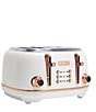 Color:White - Image 2 - Heritage 4 Slice Toaster Stainless Steel Wide Slot with Removable Crumb Tray and Control Settings