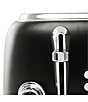 Color:Black - Image 4 - Heritage 4 Slice Toaster Stainless Steel Wide Slot with Removable Crumb Tray and Control Settings