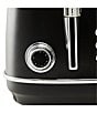 Color:Black - Image 5 - Heritage 4 Slice Toaster Stainless Steel Wide Slot with Removable Crumb Tray and Control Settings