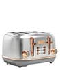 Color:Silver - Image 2 - Heritage 4 Slice Toaster Stainless Steel Wide Slot with Removable Crumb Tray and Control Settings