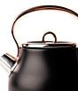 Color:Black/Copper - Image 5 - Heritage Cordless Stainless Steel Electric Kettle with Auto Shut-Off and Boil-Dry Protection- Black/Copper