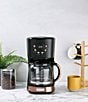 Haden Modern 12-Cup Programmable Drip Coffee Maker with Strength Control and Timer- Black & Copper, Color:Black/Copper - Image 11