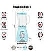 Haden Power Blender with 1.75 Liter Glass Jug, Color:Turquoise/Chrome - Image 3