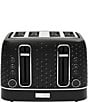 Haden Starbeck 4 Slice Toaster Wide Slot with Removable Crumb Tray, Variable Browning Control, and Settings, Color:Black - Image 1