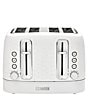Haden Starbeck 4 Slice Toaster Wide Slot with Removable Crumb Tray, Variable Browning Control, and Settings, Color:White - Image 1