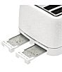 Haden Starbeck 4 Slice Toaster Wide Slot with Removable Crumb Tray, Variable Browning Control, and Settings, Color:White - Image 4