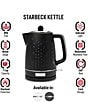 Color:Black - Image 6 - Starbeck Kettle 1.7 Liter (7 Cup) Textured PP/ABS Body, Cordless Electric Kettle with Auto Shut-Off