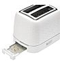 Haden Starbeck Starbeck 2 Slice Toaster Wide Slot with Removable Crumb Tray, Variable Browning Control, and Settings, Color:White - Image 4