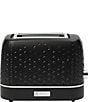 Color:Black - Image 1 - Starbeck Starbeck 2 Slice Toaster Wide Slot with Removable Crumb Tray, Variable Browning Control, and Settings