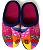 Color:Strawberry - Image 1 - Calypso Patchwork Wool Mule Slippers