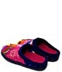 Color:Strawberry - Image 3 - Calypso Patchwork Wool Mule Slippers