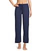 Modern Movement Half Moon by Modern Movement Jersey Knit Drawstring Tie Coordinating Lounge Pants, Color:Tundra Blue - Image 1