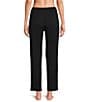 Color:Black - Image 2 - Half Moon by Modern Movement Jersey Knit Drawstring Tie Coordinating Lounge Pants