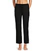 Modern Movement Half Moon by Modern Movement Jersey Knit Drawstring Tie Coordinating Lounge Pants, Color:Black - Image 1