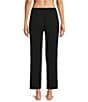 Modern Movement Half Moon by Modern Movement Jersey Knit Drawstring Tie Coordinating Lounge Pants, Color:Black - Image 2