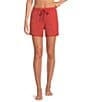Modern Movement Half Moon by Modern Movement Knit Drawstring Tie Closure Coordinating Lounge Shorts, Color:Tandoori Spice - Image 1