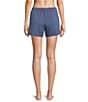 Modern Movement Half Moon by Modern Movement Knit Drawstring Tie Closure Coordinating Lounge Shorts, Color:Vintage Indigo - Image 2