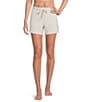 Modern Movement Half Moon by Modern Movement Knit Drawstring Tie Closure Coordinating Lounge Shorts, Color:Moonbeam - Image 1