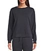 Half Moon By Modern Movement Long Sleeve Crew Neck Scuba Knit Coordinating Lounge Top - Image 1