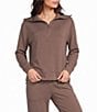 Half Moon By Modern Movement Long Sleeve Crew Neck Scuba Knit Coordinating Lounge Top - Image 5