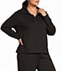 Half Moon By Modern Movement Long Sleeve Crew Neck Scuba Knit Coordinating Lounge Top - Image 1