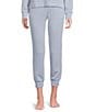 Modern Movement Half Moon By Modern Movement Scuba Knit Drawstring Tie Coordinating Lounge Pants, Color:Blue Blizzard - Image 1