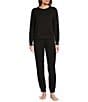 Half Moon By Modern Movement Scuba Knit Drawstring Tie Coordinating Lounge Pants - Image 3