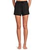 Half Moon by Modern Movement Scuba Knit Drawstring Tie Lounge Sleep Shorts - Image 1