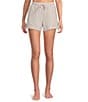 Half Moon by Modern Movement Scuba Knit Drawstring Tie Lounge Sleep Shorts - Image 1