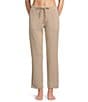 Half Moon by Modern Movement Solid Jersey Knit Drawstring Tie Coordinating Slim Lounge Pants - Image 5