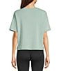 Half Moon by Modern Movement Solid Jersey Knit Short Sleeve Round Neck Coordinating Lounge Top - Image 5