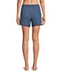 Half Moon by Modern Movement Solid Knit Textured Stripe Coordinating Lounge Shorts - Image 2