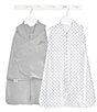 HALO Halo Baby 3-12 Months SleepSack Swaddle Wearable Blanket 2-Piece Gift Set, Color:Cloud - Image 1