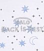 Color:Midnight Moons - Image 3 - HALO® Baby Newborn-6 Months SleepSack® Swaddle Wearable Blanket - Midnight Moons