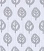 Color:Grey Leaf - Image 3 - Halo Leaves Print Fitted Sheet For BassiNest