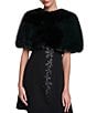 Halston Faux Fur Capelet - Image 1