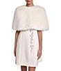 Halston Faux Fur Capelet - Image 5