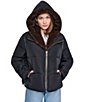 Halston Faux Fur Hooded Zip Front Puffer Jacket - Image 3