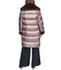 Halston Faux Fur Notch Collar Zip Front Down Jacket - Image 6