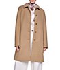 Halston Petite Size Wool Blend Point Collar Long Sleeves Single Breasted Walker Coat - Image 5